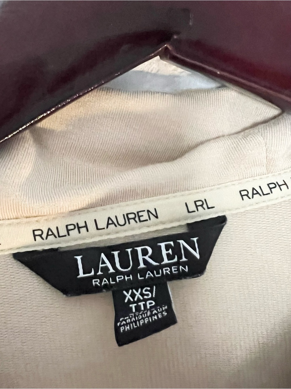 Ralph Lauren Tan Cowl Neck Long Sleeve Top - Picture 3 of 5